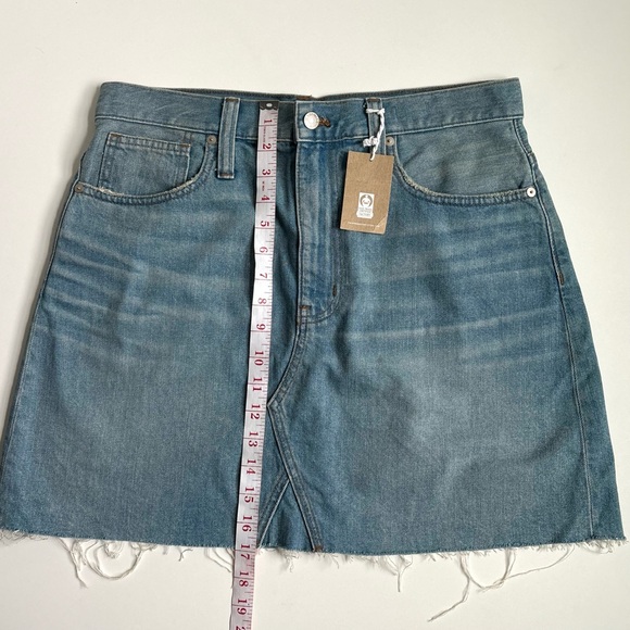 Madewell Rigid Denim Jean A-Line Mini Skirt Size 30 - Picture 13 of 15